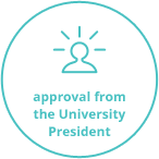 approval from the University President